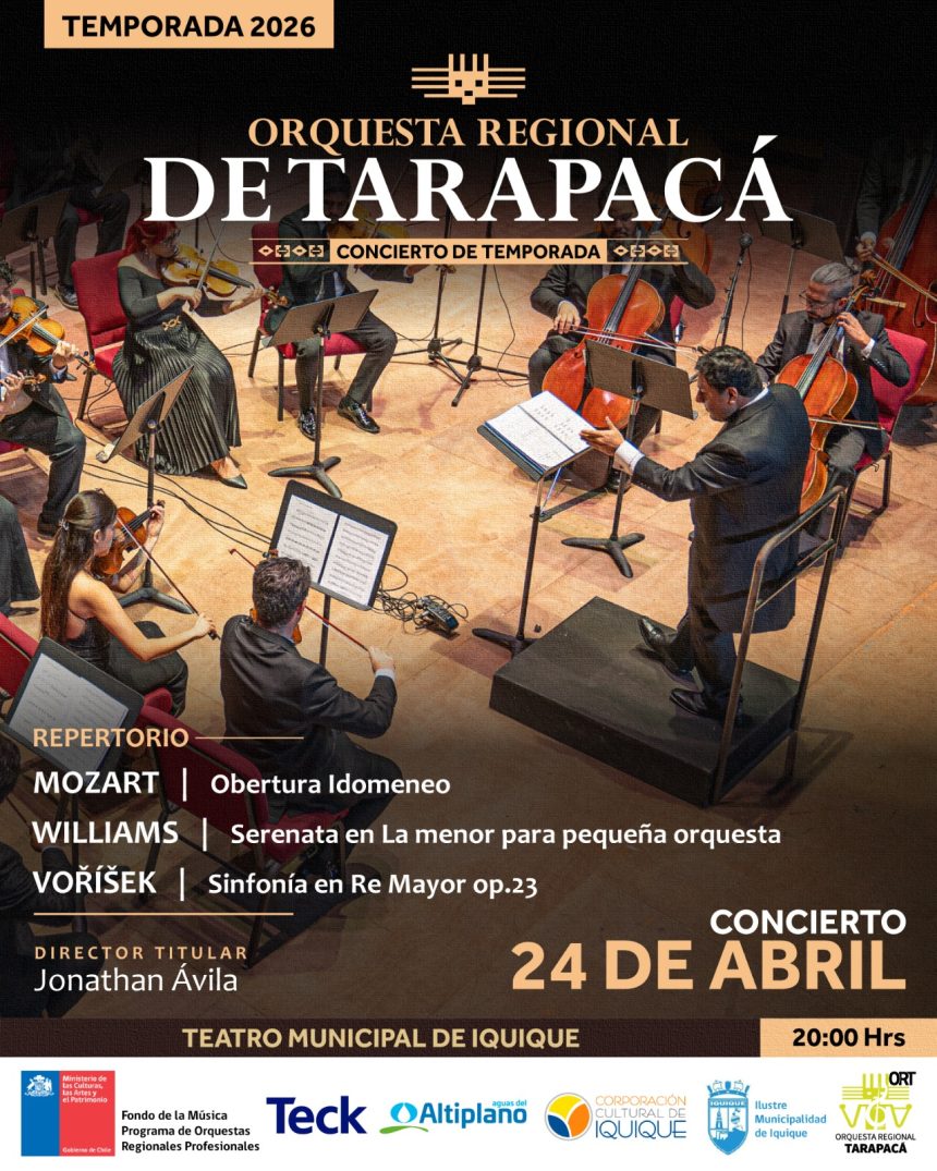 24 de abril: Concierto de Temporada | Orquesta Regional de Tarapacá