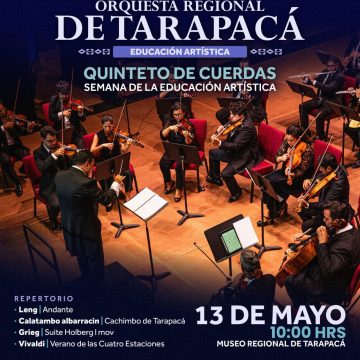 13 de mayo: Quinteto de Cuerdas | Orquesta Regional de Tarapacá
