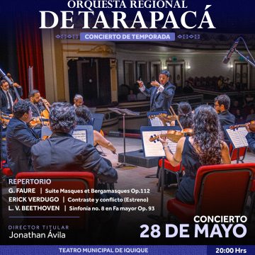 28 de mayo: Concierto de Temporada | Orquesta Regional de Tarapacá