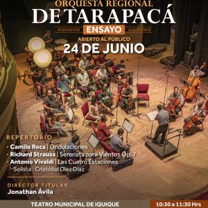 24_junio_ensayo_orquesta_regional_tarapaca 24 de junio: Ensayo abierto al público | Orquesta Regional de Tarapacá