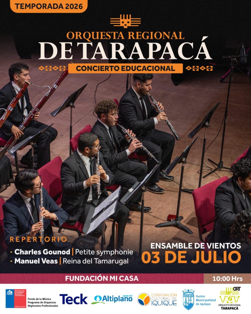 03 de julio: Concierto Educacional | Orquesta Regional de Tarapacá