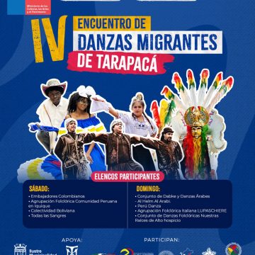 IV-Encuentro-Danzas-Migrantes-Tarapaca Afiche IV Encuentro de Danzas Migrantes de Tarapacá, 1 y 2 de agosto, Teatro Municipal de Iquique