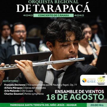 Concierto-ORT-18-agosto-2026 18 de agosto: Concierto de Cámara | Orquesta Regional de Tarapacá