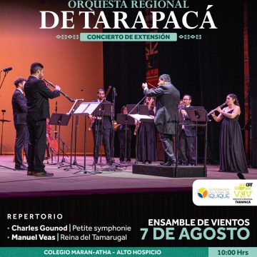 Concierto-ORT-7-agosto-2026 7 de agosto: Concierto de Extensión | Orquesta Regional de Tarapacá