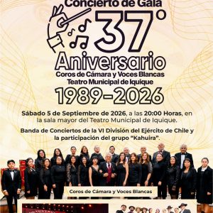 5 de septiembre: Concierto de Gala | 37º Aniversario Coros de Cámara y Voces Blanca