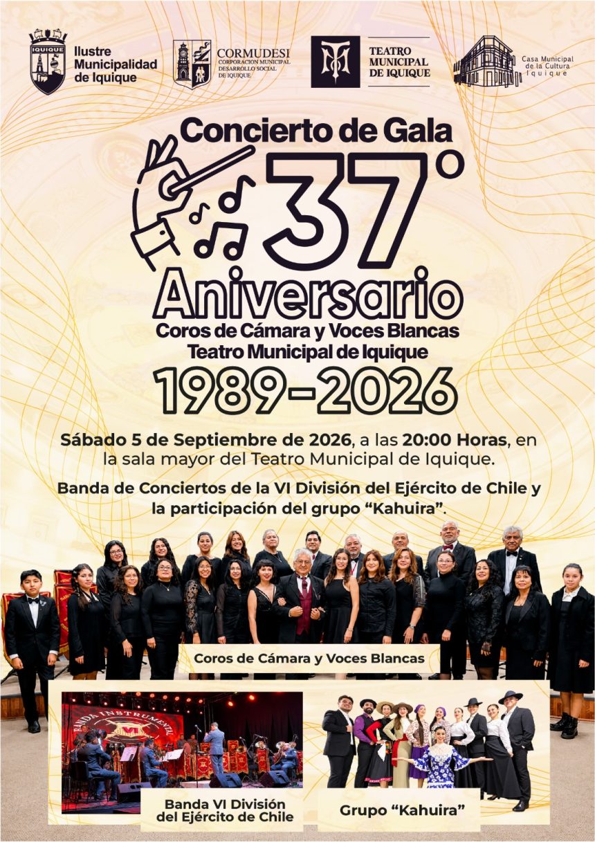 gala-coro-teatro-municipal-sept 5 de septiembre: Concierto de Gala | 37º Aniversario Coros de Cámara y Voces Blanca