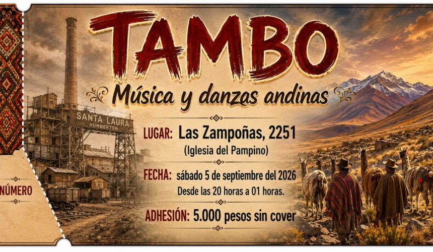 5 de septiembre: Tambo Música y Danzas Andinas